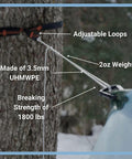 Whoopie Slings With Ultralight Carabiners For Hammock Setup Camping Heavy Duty 1800 Lb Breaking Strength Ultra Lightweight At 2 Ounces showing tree setup and adjustments
