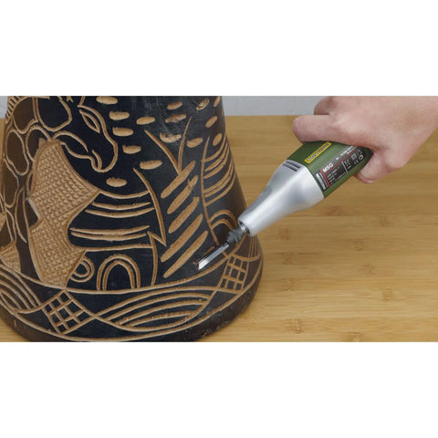 Heavy Duty Die Cast Aluminum Power Carver with fiberglass reinforced housing used on wood with ornate patterns