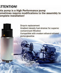 In-Tank Electric Fuel Pump With 10-Piece Installation Kit, Drop-In Replacement Fits Multiple Models And Replaces E2068 E8213 EFP382A A3813