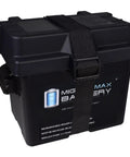 Built Like A Tank Group U1 Battery Box With High Flow Vents And Beefed Up Carry Bars For Lockdown Storage On John Deere Utility Xuv MGator Daily Drivers Lawn Tractors, black with strap.