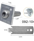 One Way Anchor Vise For 12-13 Gauge Fence Wire Grape Trellis Ten Pack Heavy Duty Wire Tightener And Tensioner dimensions