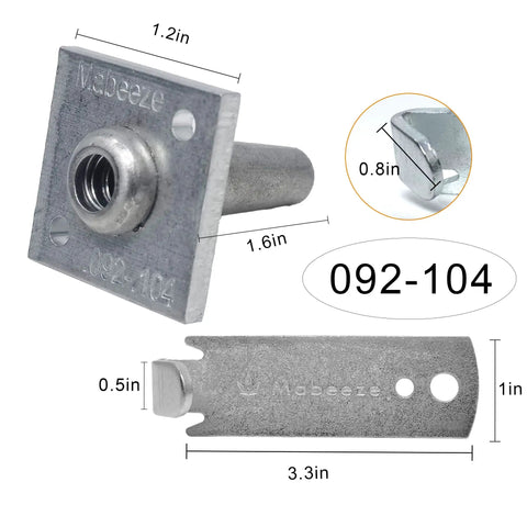 One Way Anchor Vise For 12-13 Gauge Fence Wire Grape Trellis Ten Pack Heavy Duty Wire Tightener And Tensioner dimensions