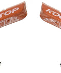 Mountain Bike Brake Pads MTN Threaded Salmon Color For Standard Post Mount Linear Pull Brakes, side view