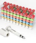 50 Pack High Security Bolt Container Seals Locked Down Tight Hella Secure Tamper Proof Shipping Cargo Truck Trailer Seals Progressive Numbering ISO 17712 White, colorful seals with securing tool.