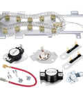 Dryer Heating Element Replacement Kit 8544771 with Thermostat and Dual Thermal Fuses for Maytag Kenmore