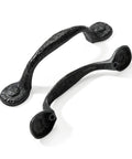 Rustic Black Cabinet Pulls 10 Pack Antique Hammered Kitchen Hardware Vintage Drawer Handles For Cabinets And Dressers With 3 Inch Hole Center