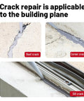 Indoor And Outdoor Concrete Crack Filler Self Leveling And Waterproof Patch Sealant applied to roof, corner, and sill cracks.
