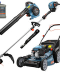22 Inch Self Propelled Gas Lawn Mower With 170cc Easy Start Engine, 3 In 1 Mulching Bagging Side Discharge, 6 Cutting Heights set