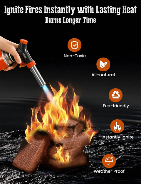 Natural Pine Fire Starter Cubes For Fireplace Campfire Chimney BBQ And Fire Pit 32 Cube Pack That Lights Fast In Seconds ablaze