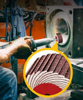 20 Pack Flap Wheel Sander Set For Drill, 2 Inch By 1 Inch Shank Aluminum Oxide Flap Wheels, 5 Pcs Each Of 60 80 120 And 240 Grits