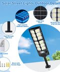 Outdoor Waterproof 6500K LED Motion Light With Remote Control, IP65 Commercial Grade Street Flood Light features solar panel and battery