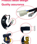 5 To 8kW Generator Automatic Voltage Regulator AVR For Predator Honda Champion Generac shown with emergency stop plug details