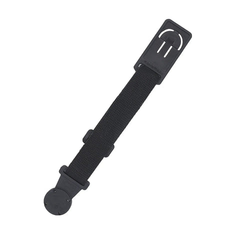 Magnetic Hanger Kit For Fluke Multimeters With Strap And Clip Third Hand Magnetic Holder Keeps Your Meter Secure And Hands Free While You Work Great For Electricians And Techs shown in close-up view, black strap with clip.