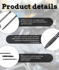 Double Pointed Carbide Scribe Tool Heavy Duty Metal Marking Pen For Welding Glass Ceramics Sheet Metal on a dark background.