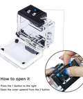 Waterproof Action Camera Case With Same Button Layout Tough As Nails Rugged Submersible Housing For EK7000 EK5000 open