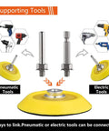 3 Inch Sanding Discs Kit All In One With 100 Pcs Discs And 2 Buffing Sponge Blocks, Quick Change Shanks for Tools