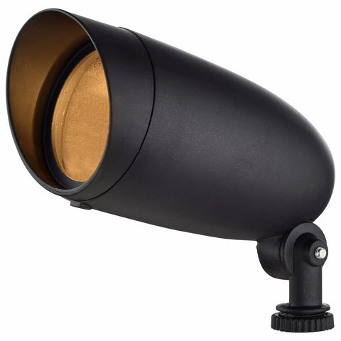 One Light Halogen Landscape Floodlight In Dark Bronze Finish, 6.25 Inch Dope Outdoor Lighting Fixture For Yard And Garden