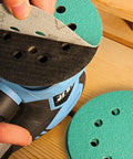 Get 100 Piece Of 5" Sanding Discs With Hook & Loop Back For Wet And Dry Work Featuring 16 Grits From 40 To 1500 Using Premium Silicon Carbide And Zirconium For Heavy Duty Smoothing Jobs That Will Not Clog Or Wear Out Too Fast.