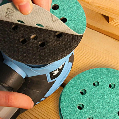 Get 100 Piece Of 5" Sanding Discs With Hook & Loop Back For Wet And Dry Work Featuring 16 Grits From 40 To 1500 Using Premium Silicon Carbide And Zirconium For Heavy Duty Smoothing Jobs That Will Not Clog Or Wear Out Too Fast.