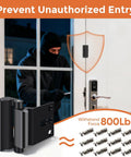 Beefed Up Door Security Reinforcement Lock Set Withstand 800 Lbs Of Force, tamper-resistant design preventing unauthorized entry.