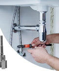 Pro 2-In-1 Pvc Pipe Threading Tool Kit For 1/2 And 3/4 Inch Pipes Tungsten Steel Cutter Bit used for plumbing repair.