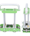 2 Station Roller Bender For 0 To 90 Degree Bends No Sweat Easy To Use Portable Manual Roof Sheet Metal Bender shown front and side view