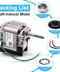 Draft Inducer Motor Kit For Furnace Replacement 318984-753 includes motor, blower wheel, cooling wheels, adapters, wiring harness.