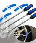 All In One 25 Piece Motorcycle Tire Spoons Kit With Rim Protectors And Valve Tools For Dirt Bike ATV Lawn Mower, 14.5 Inch