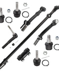 Set Of 9 Beefed Up Front Suspension Ball Joints And Tie Rod Kit For Ford F 250 F 350 Super Duty 4WD 2005 2016 Fits All 4WD 4x4 Models Excludes Extended Axle Parts.