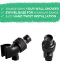 4-in-1 wall adapter kit for Upgrade Your Shower With Spa Like Ionic Filter To Soften Water, Boost Pressure, And Save Water