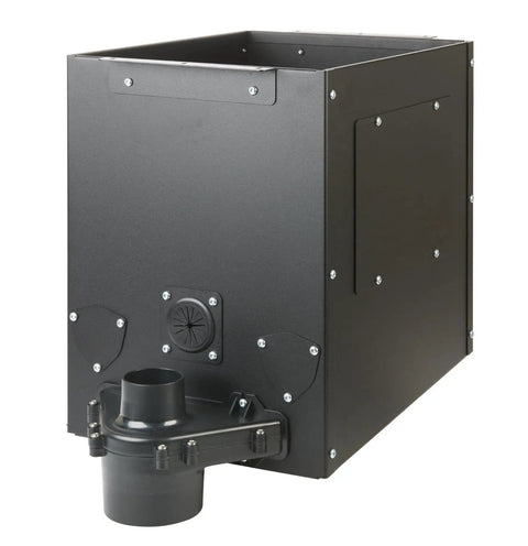 Killer Dual Intake Dust Box For Router Table Rig equipped with heavy duty dual ports for efficient dust collection.