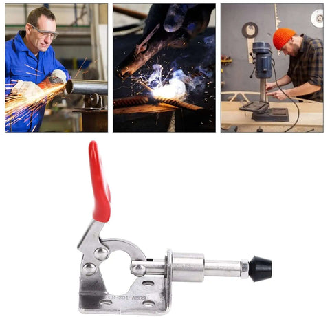 One Hand Quick Release Toggle Clamp In Stainless Steel With 99.2 Lb Clamping Force And A Push Pull Design for woodworking