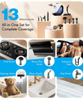 Handheld Steam Cleaner Instant Heat Up 3 Seconds For Homes Quick No Wait Heavy Duty High Temp Sanitizer with 13 attachments.