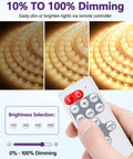 Mini RF Remote Controller For Single Color LED Strip Lights 5 To 24V 12 Key Wireless Dimmer with brightness settings