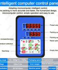 Intelligent computer control panel for Plug And Play Automatic Granular And Powder Filling Machine, featuring digital displays and settings.