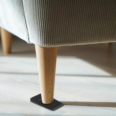 Sofa leg on 20 Pack Black Adjustable Furniture Leveling Pads Anti Slip Shims for a wobble-free home