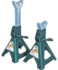 3 Ton Jack Stands Set Of Two, Heavy Duty 6000 Lb Capacity, Steel Ratchet Style With Locking Pawl, Ductile Iron Ratchet Bar