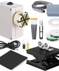 Pro Grade 15 Piece Fishing Rod Repair Kit With Slick Wrapping Machine And Winding Tools built tough, includes winding machine and tools.