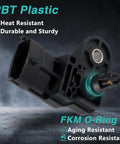 T Map Air Flow Sensor Replacement For ATV And Snowmobile High Precision Intake Sensor with PBT plastic and FKM O-Ring