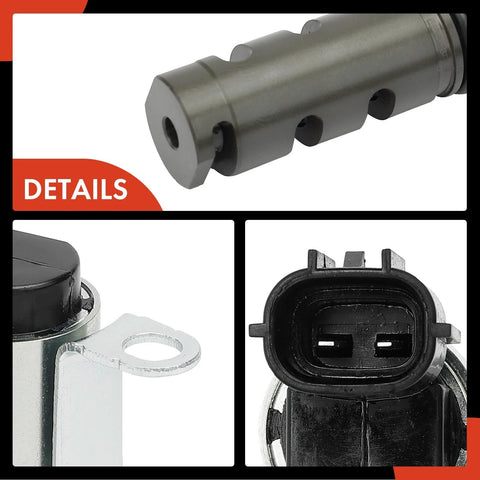 Close-up view of components from the 4 Piece VVT Solenoid Kit For Toyota And Lexus Intake And Exhaust Left And Right Direct Fit Easy Install.