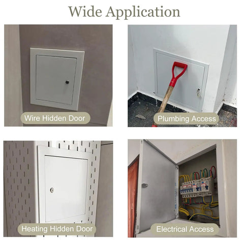 Heavy Duty Paintable Metal Access Door For Wall Or Ceiling No Sweat Setup Hatch For Plumbing Cable And Electrical Checks Reliable Plug And Play 14X18 Panel in various applications.