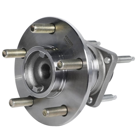 Front view of Rear Wheel Bearing Hubs With ABS 5 Lug Fits Chevy Malibu 2004-2012 HHR 2008-2010 Cobalt 2009-2010 Pontiac G6 2005