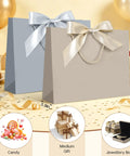 Medium 13 Inch Gift Bag With Handles Champagne Gold Includes Tissue Paper And Card Perfect For Graduation Baby Shower