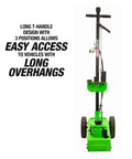 22 Ton Heavy Duty Air Hydraulic Floor Jack With Low Profile Design For Tight Tandem Axle Access And A Wide Lift Range From 8.75 Inches To 17.6875 Inches A Real Beast For Garages And Fleets with long T-handle