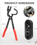 Exhaust Hanger Removal Tool Kit with 2 Four Hole Hangers and Pliers, 11.42 inch pliers, essential car accessory for exhaust removal