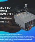 Smooth Operator RV Power Converter Swaps 110V AC To 12V DC With Zero Drama, 55AMP, durable unit for efficient camper power.