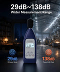 Type 2 Sound Level Meter With Calibration Certificate For IEC 61672 2013 Class 2 Professional Noise Meter DC Powered With LCD Display Wide 29 dB To 12 kHz High Accuracy Condenser Microphone in warehouse