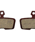 Front view of Organic Disc Brake Pads For Code R RSC Guide RE Brakes Steel Backed And Quiet Avid Compatible Pads With Organic Compound Formula