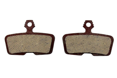 Front view of Organic Disc Brake Pads For Code R RSC Guide RE Brakes Steel Backed And Quiet Avid Compatible Pads With Organic Compound Formula