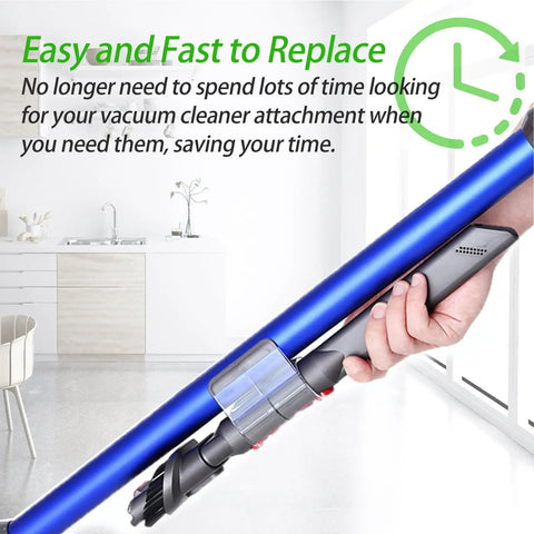 Accessory Holder Attachment Clip For V11 V10 V8 V7 Cordless Vacuum Cleaners Pack Of 2 Transparent Dual Head Clip on vacuum tube